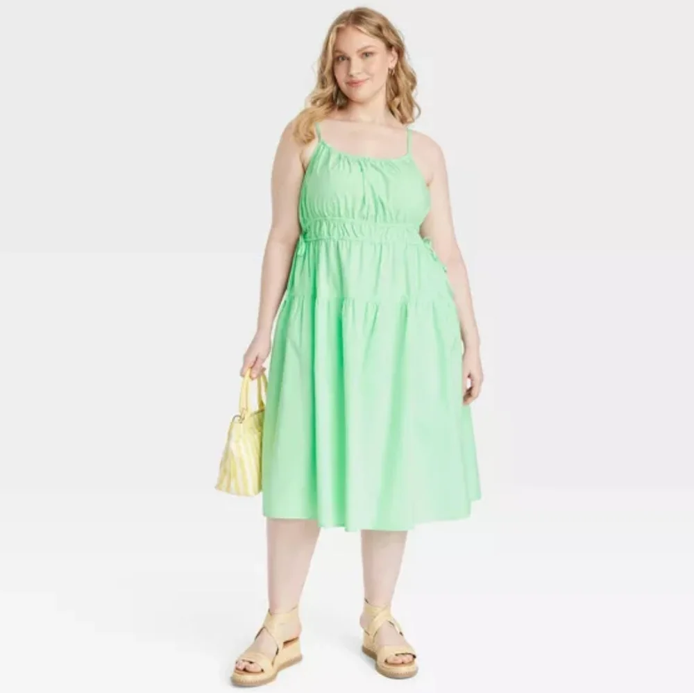 Women's Mint Green Tiered Sundress - Universal Thread - Picture 5 of 11